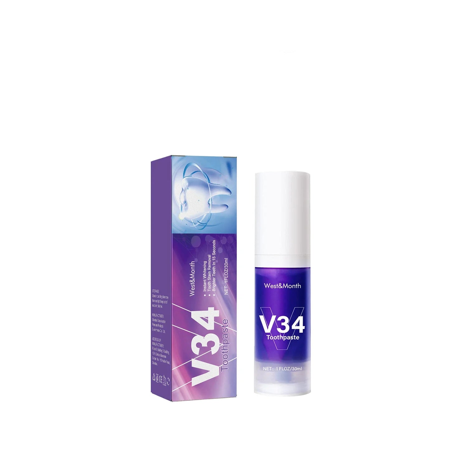 V34 Teeth Whitening Toothpaste